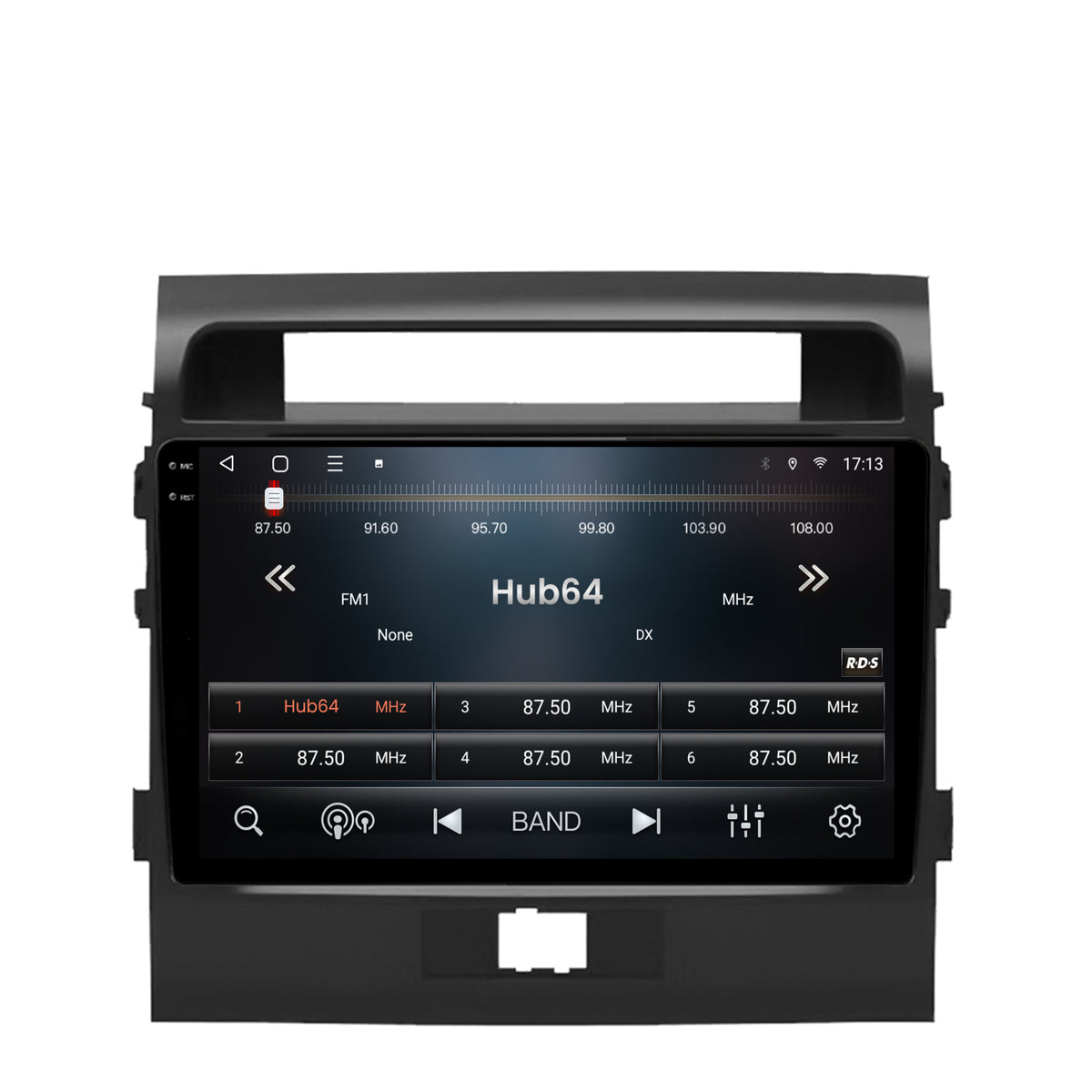 Navigatie 2K HUB64 Toyota Land Cruiser 200 (2007-2015), 4GB RAM, Android, Octacore, Slot Sim 4G, DSP, GPS, Wi-FI, Carplay, Android Auto, USB, Bluetooth, Waze, Touchscreen, 9.5 Inch