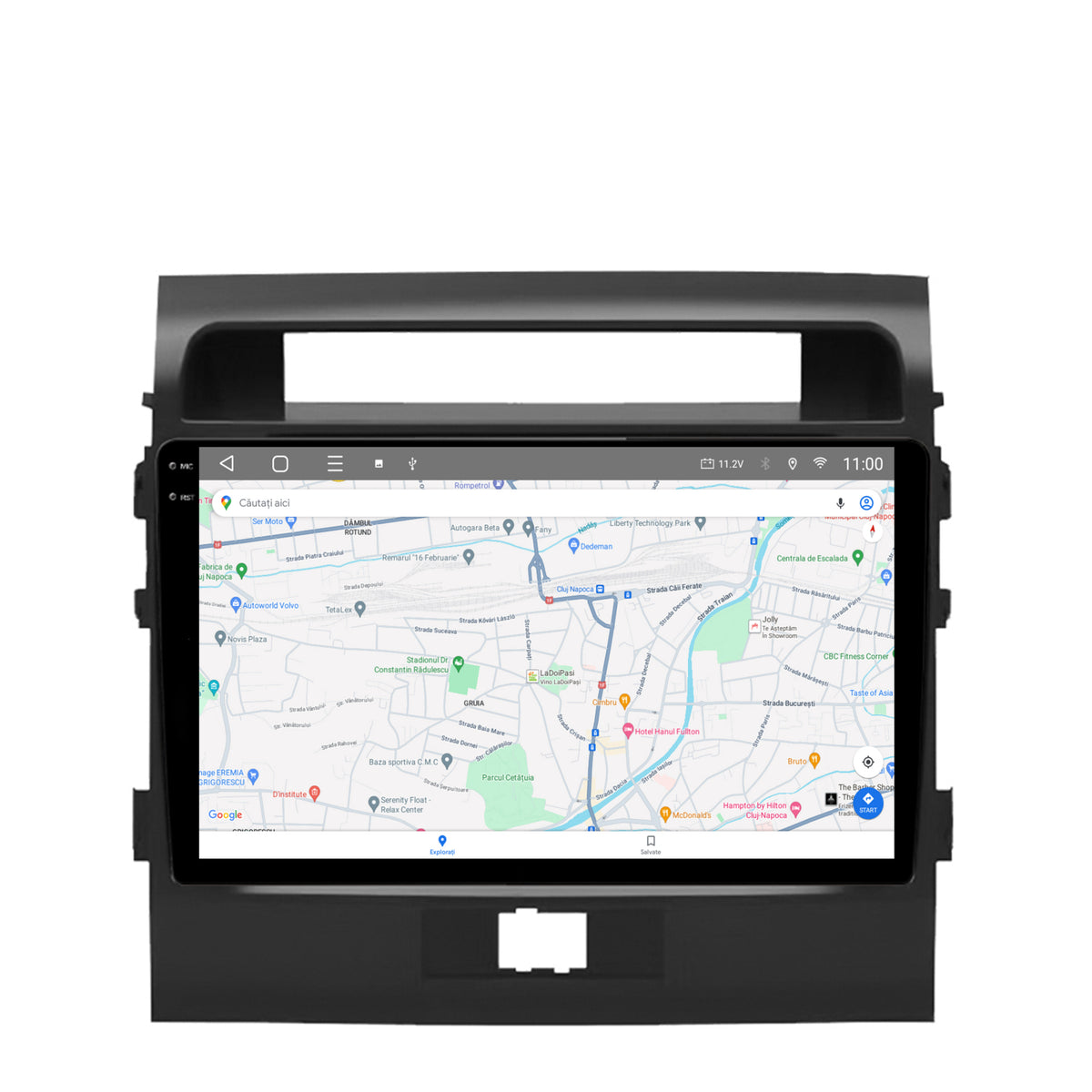 Navigatie 2K HUB64 Toyota Land Cruiser 200 (2007-2015), 4GB RAM, Android, Octacore, Slot Sim 4G, DSP, GPS, Wi-FI, Carplay, Android Auto, USB, Bluetooth, Waze, Touchscreen, 9.5 Inch