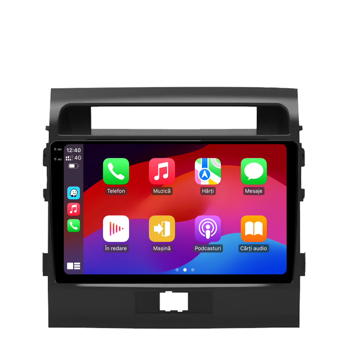 Navigatie 2K HUB64 Toyota Land Cruiser 200 (2007-2015), 4GB RAM, Android, Octacore, Slot Sim 4G, DSP, GPS, Wi-FI, Carplay, Android Auto, USB, Bluetooth, Waze, Touchscreen, 9.5 Inch