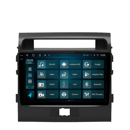 Navigatie 2K HUB64 Toyota Land Cruiser 200 (2007-2015), 4GB RAM, Android, Octacore, Slot Sim 4G, DSP, GPS, Wi-FI, Carplay, Android Auto, USB, Bluetooth, Waze, Touchscreen, 9.5 Inch