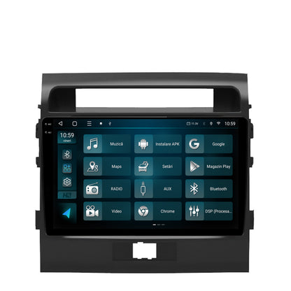 Navigatie 2K HUB64 Toyota Land Cruiser 200 (2007-2015), 8GB RAM, Android, Octacore, Slot Sim 4G, DSP, GPS, Wi-FI, Carplay, Android Auto, USB, Bluetooth, Waze, Touchscreen, 9.5 Inch