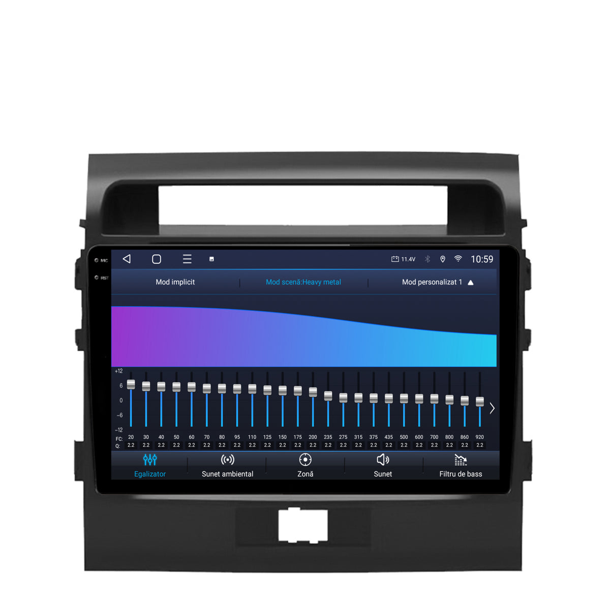 Navigatie 2K HUB64 Toyota Land Cruiser 200 (2007-2015), 8GB RAM, Android, Octacore, Slot Sim 4G, DSP, GPS, Wi-FI, Carplay, Android Auto, USB, Bluetooth, Waze, Touchscreen, 9.5 Inch