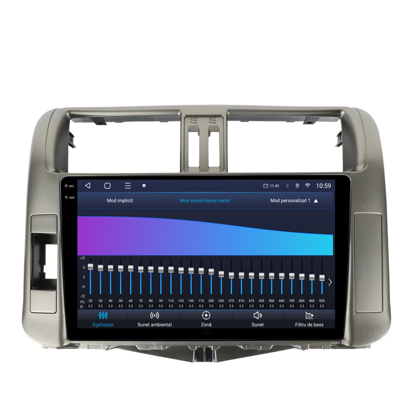Navigatie 2K HUB64 Toyota Land Cruiser / Prado (2009-2013), 4GB RAM, Android, Octacore, Slot Sim 4G, DSP, GPS, Wi-FI, Carplay, Android Auto, USB, Bluetooth, Waze, Touchscreen, 9.5 Inch