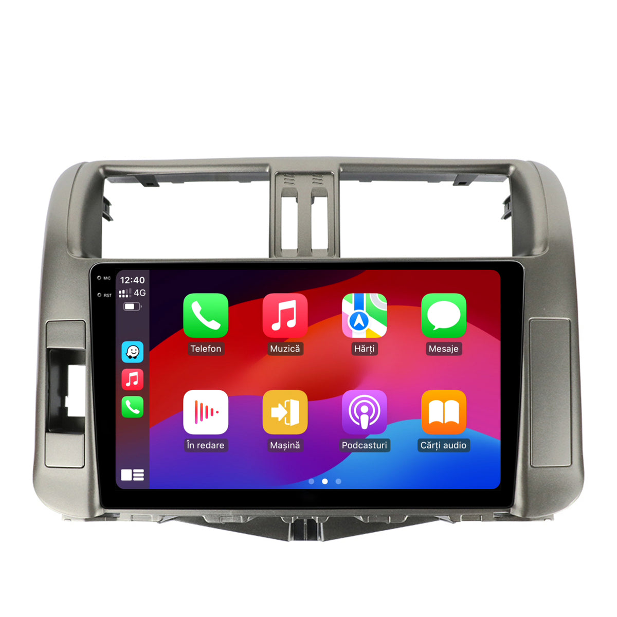Navigatie 2K HUB64 Toyota Land Cruiser / Prado (2009-2013), 8GB RAM, Android, Octacore, Slot Sim 4G, DSP, GPS, Wi-FI, Carplay, Android Auto, USB, Bluetooth, Waze, Touchscreen, 9.5 Inch
