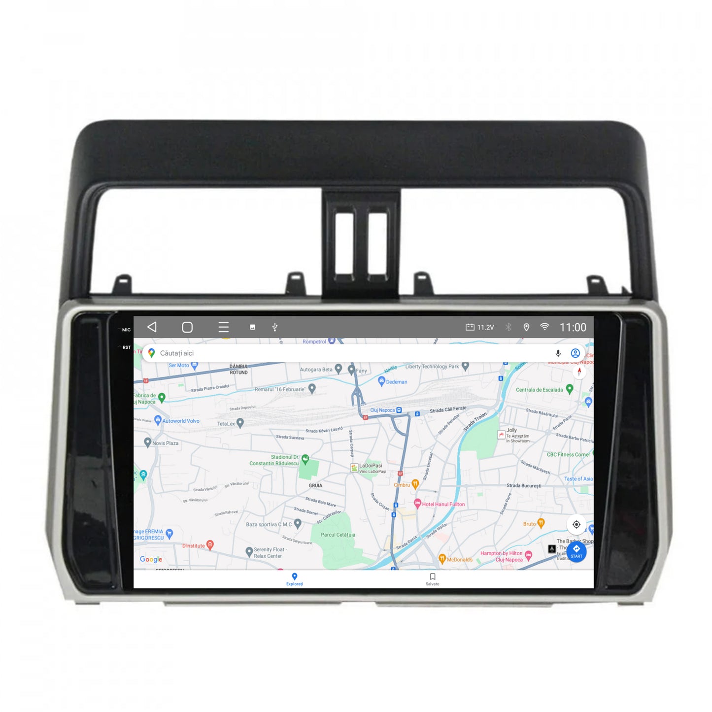 Navigatie 2K HUB64 Toyota Land Cruiser / Prado J150 (2018+), 8GB RAM, Android, Octacore, Slot Sim 4G, DSP, GPS, Wi-FI, Carplay, Android Auto, USB, Bluetooth, Waze, Touchscreen, 10.36 Inch