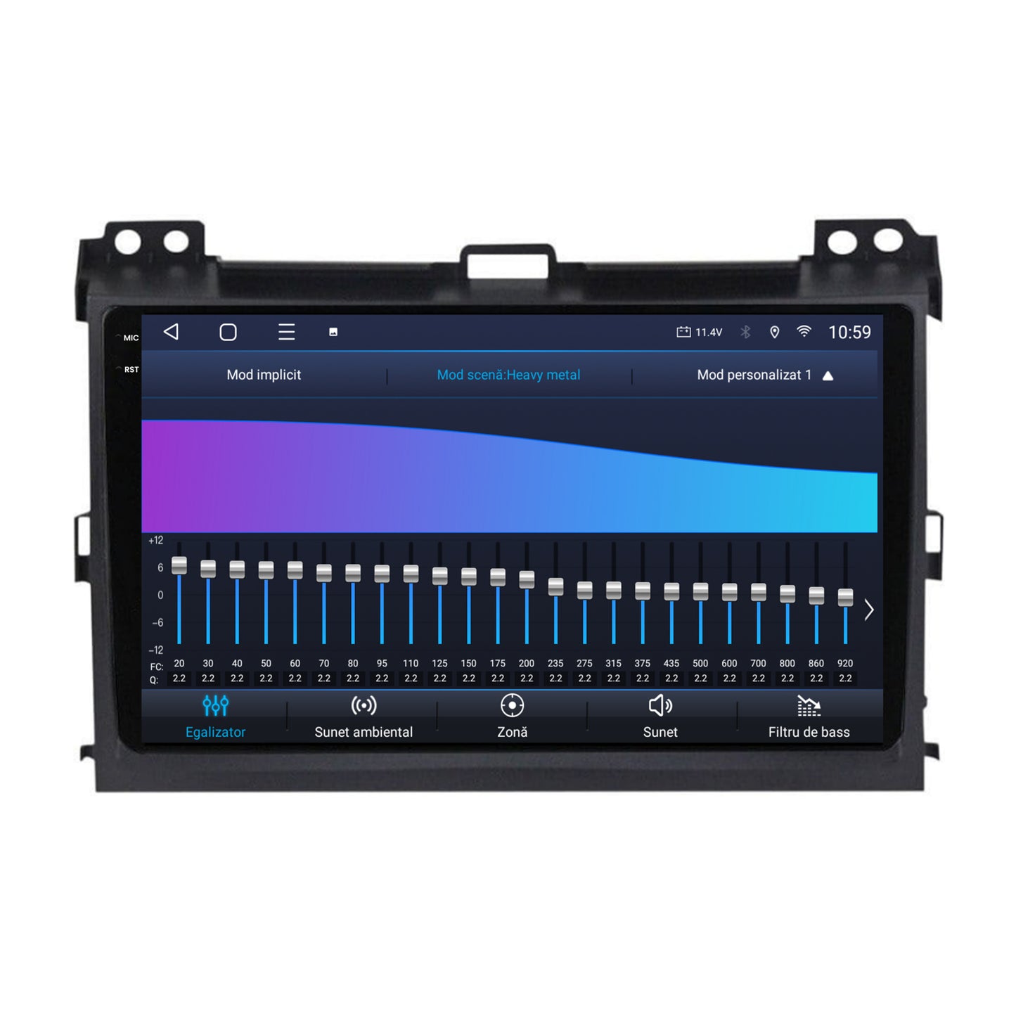 Navigatie 2K HUB64 Toyota Prado J120 (2002-2010), 4GB RAM, Android, Octacore, Slot Sim 4G, DSP, GPS, Wi-FI, Carplay, Android Auto, USB, Bluetooth, Waze, Touchscreen, 9.5 Inch