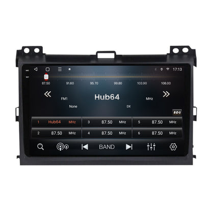 Navigatie 2K HUB64 Toyota Prado J120 (2002-2010), 4GB RAM, Android, Octacore, Slot Sim 4G, DSP, GPS, Wi-FI, Carplay, Android Auto, USB, Bluetooth, Waze, Touchscreen, 9.5 Inch
