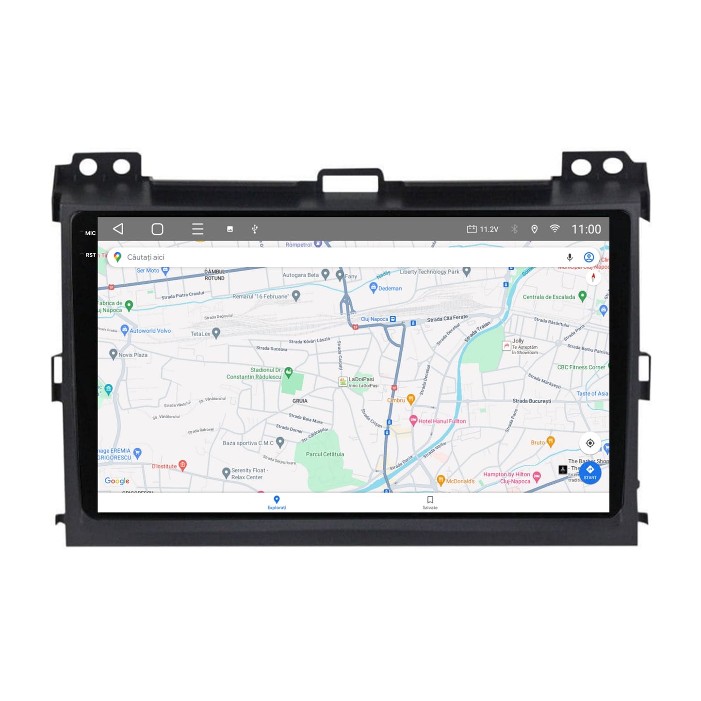 Navigatie 2K HUB64 Toyota Prado J120 (2002-2010), 4GB RAM, Android, Octacore, Slot Sim 4G, DSP, GPS, Wi-FI, Carplay, Android Auto, USB, Bluetooth, Waze, Touchscreen, 9.5 Inch