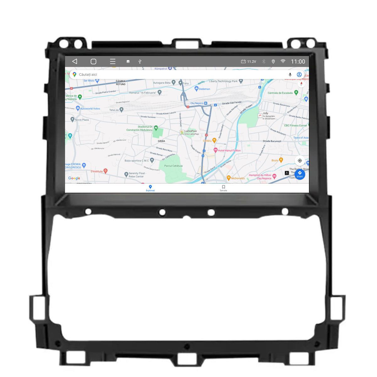 Navigatie 2K HUB64 Toyota Prado J120 (2002-2010), 4GB RAM, Android, Octacore, Slot Sim 4G, DSP, GPS, Wi-FI, Carplay, Android Auto, USB, Bluetooth, Waze, Touchscreen, 9.5 Inch
