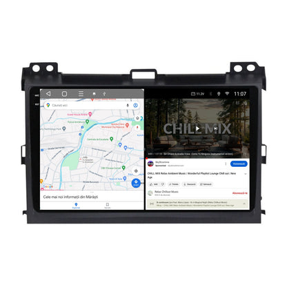 Navigatie 2K HUB64 Toyota Prado J120 (2002-2010), 8GB RAM, Android, Octacore, Slot Sim 4G, DSP, GPS, Wi-FI, Carplay, Android Auto, USB, Bluetooth, Waze, Touchscreen, 9.5 Inch