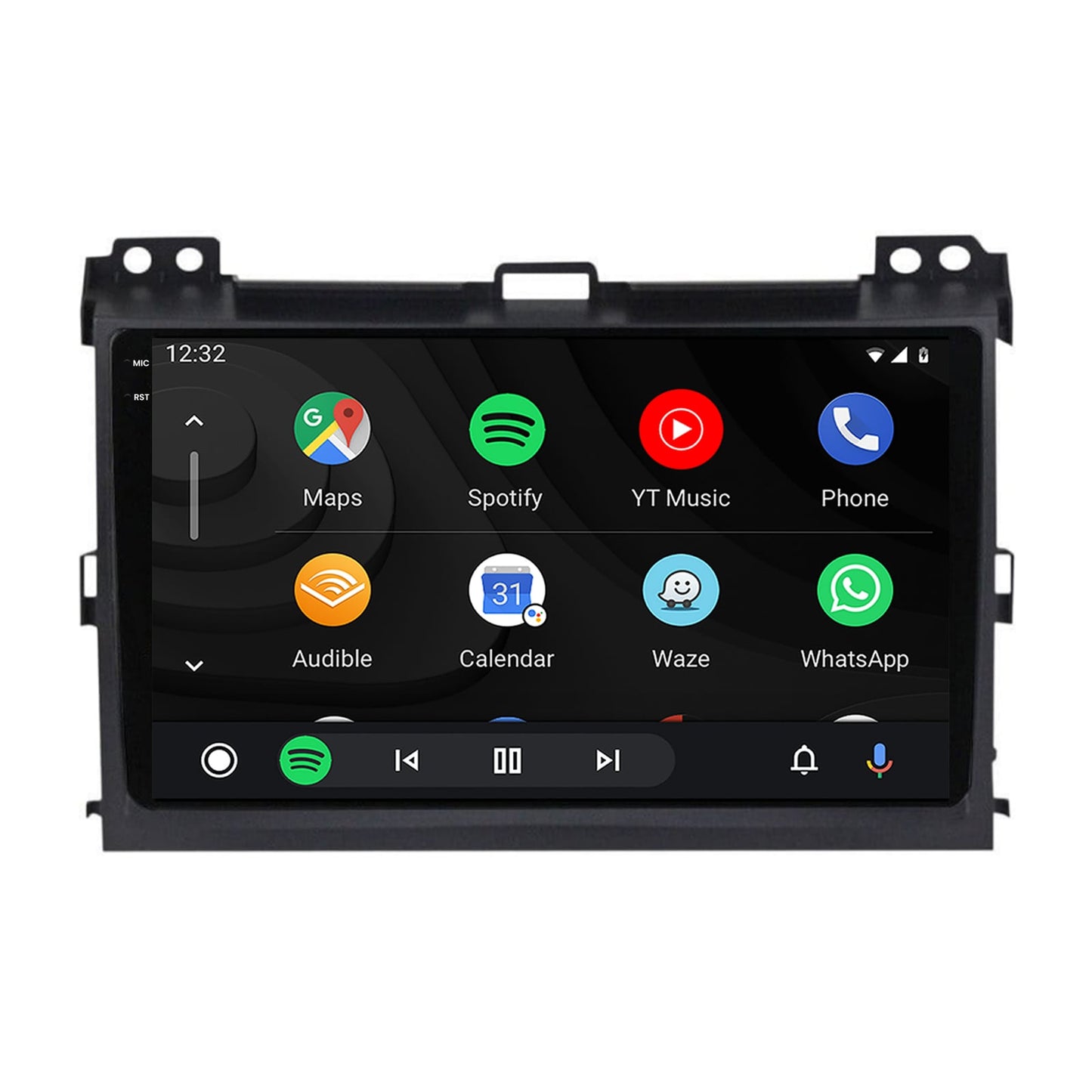 Navigatie 2K HUB64 Toyota Prado J120 (2002-2010), 8GB RAM, Android, Octacore, Slot Sim 4G, DSP, GPS, Wi-FI, Carplay, Android Auto, USB, Bluetooth, Waze, Touchscreen, 9.5 Inch