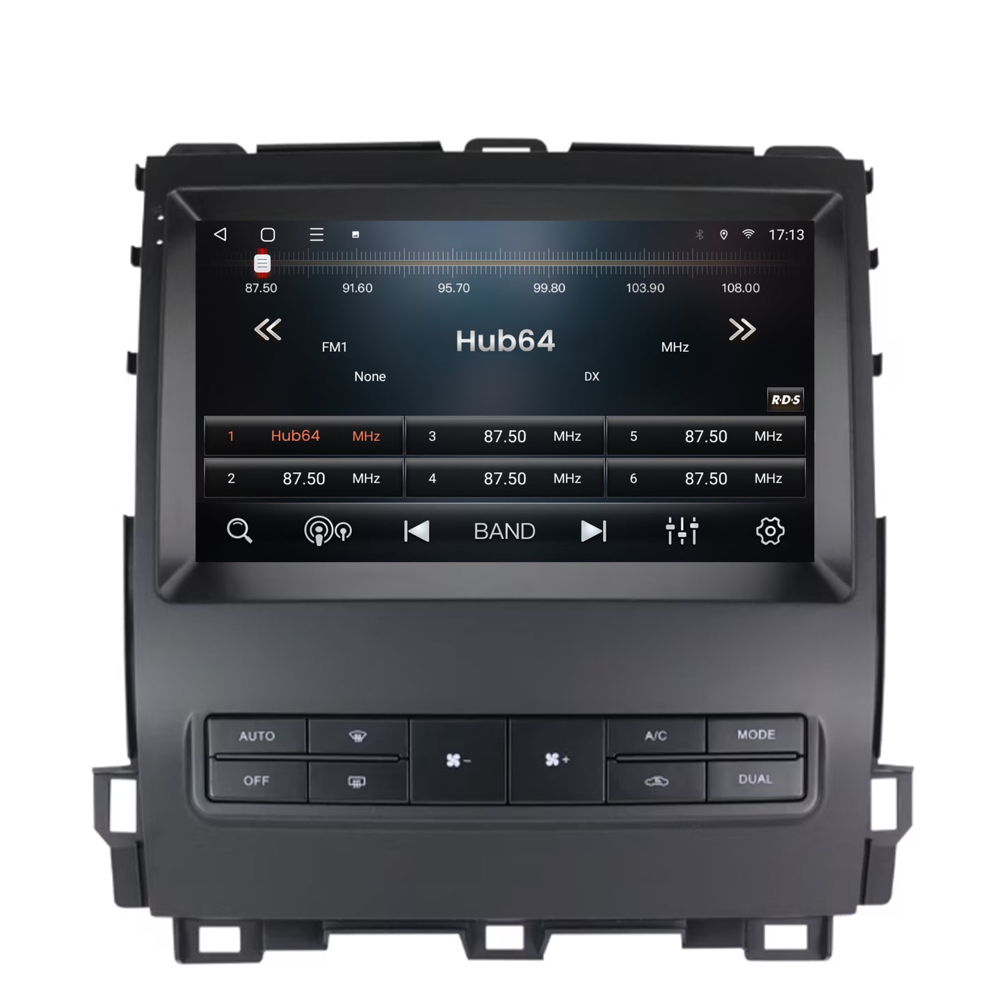 Navigatie 2K HUB64 Toyota Prado J120 (2002-2010), 8GB RAM, Android, Octacore, Slot Sim 4G, DSP, GPS, Wi-FI, Carplay, Android Auto, USB, Bluetooth, Waze, Touchscreen, 9.5 Inch