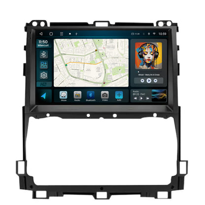 Navigatie 2K HUB64 Toyota Prado J120 (2002-2010), 8GB RAM, Android, Octacore, Slot Sim 4G, DSP, GPS, Wi-FI, Carplay, Android Auto, USB, Bluetooth, Waze, Touchscreen, 9.5 Inch