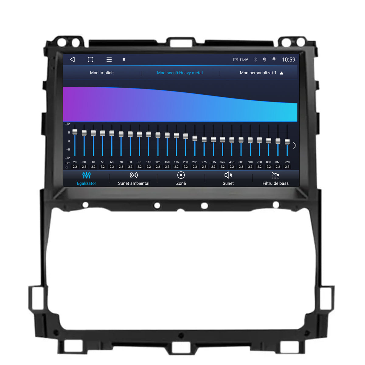 Navigatie 2K HUB64 Toyota Prado J120 (2002-2010), 8GB RAM, Android, Octacore, Slot Sim 4G, DSP, GPS, Wi-FI, Carplay, Android Auto, USB, Bluetooth, Waze, Touchscreen, 9.5 Inch