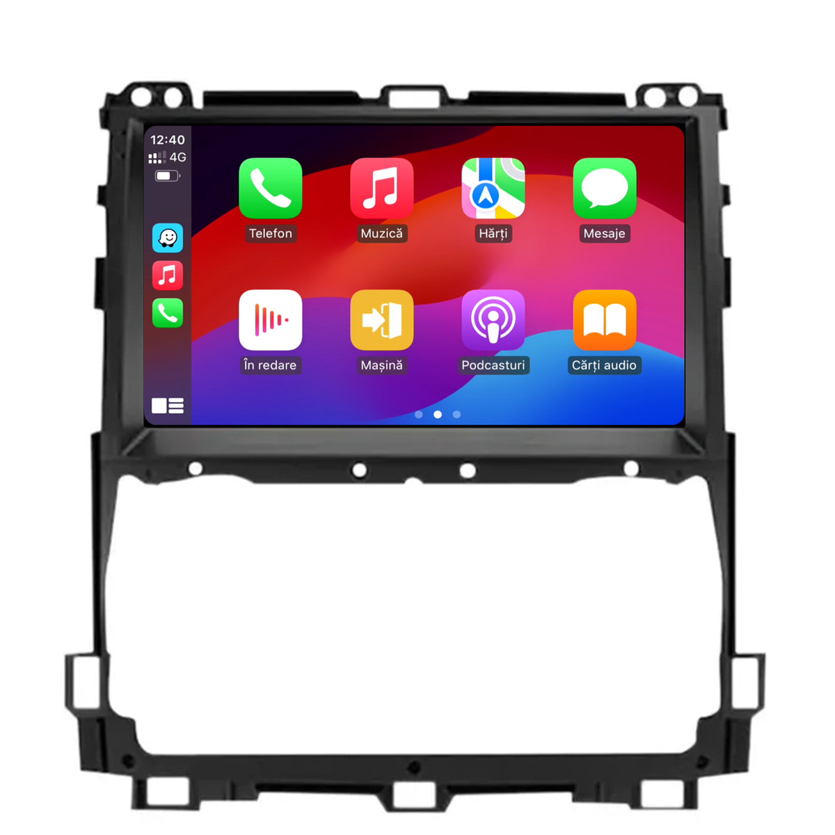 Navigatie 2K HUB64 Toyota Prado J120 (2002-2010), 8GB RAM, Android, Octacore, Slot Sim 4G, DSP, GPS, Wi-FI, Carplay, Android Auto, USB, Bluetooth, Waze, Touchscreen, 9.5 Inch