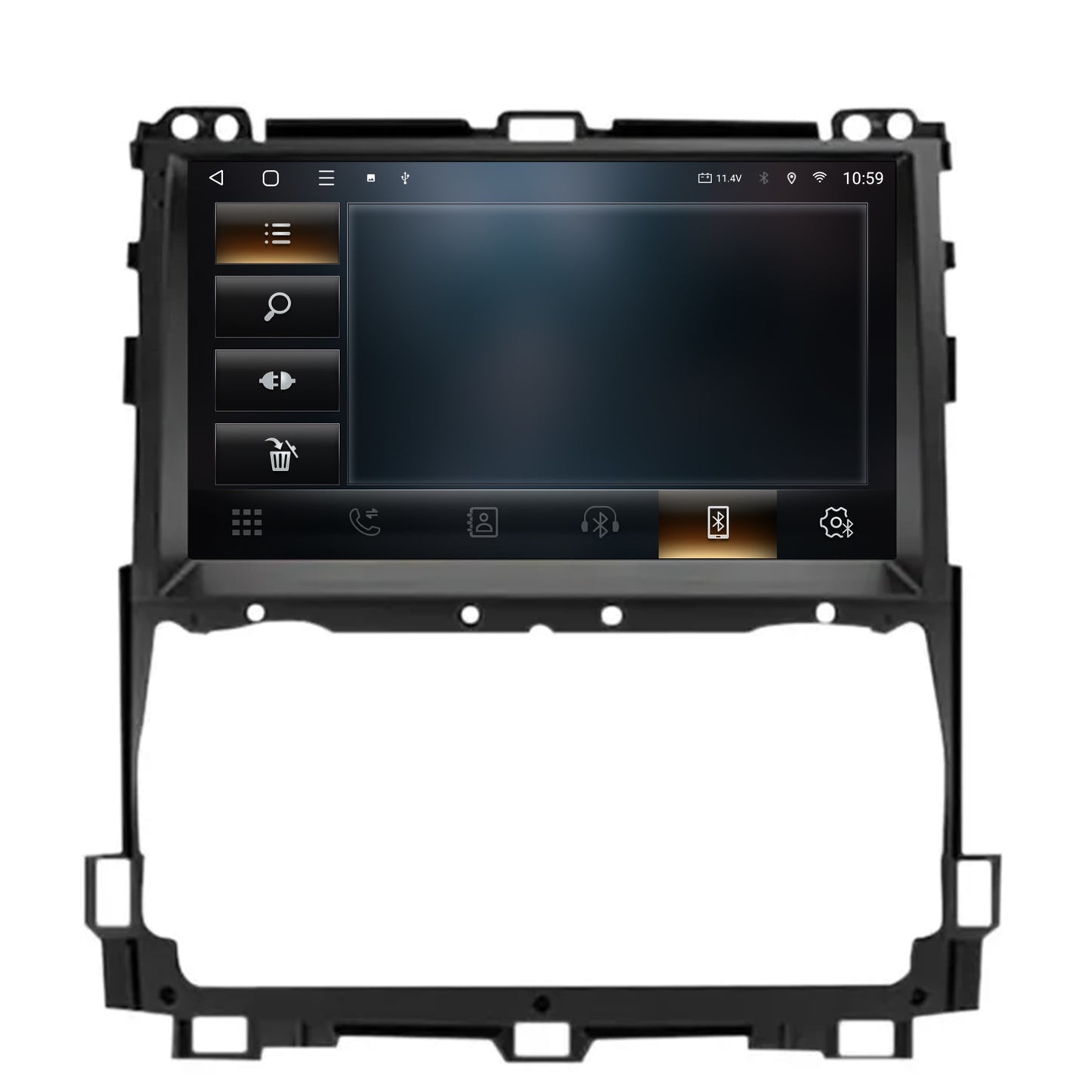 Navigatie 2K HUB64 Toyota Prado J120 (2002-2010), 8GB RAM, Android, Octacore, Slot Sim 4G, DSP, GPS, Wi-FI, Carplay, Android Auto, USB, Bluetooth, Waze, Touchscreen, 9.5 Inch
