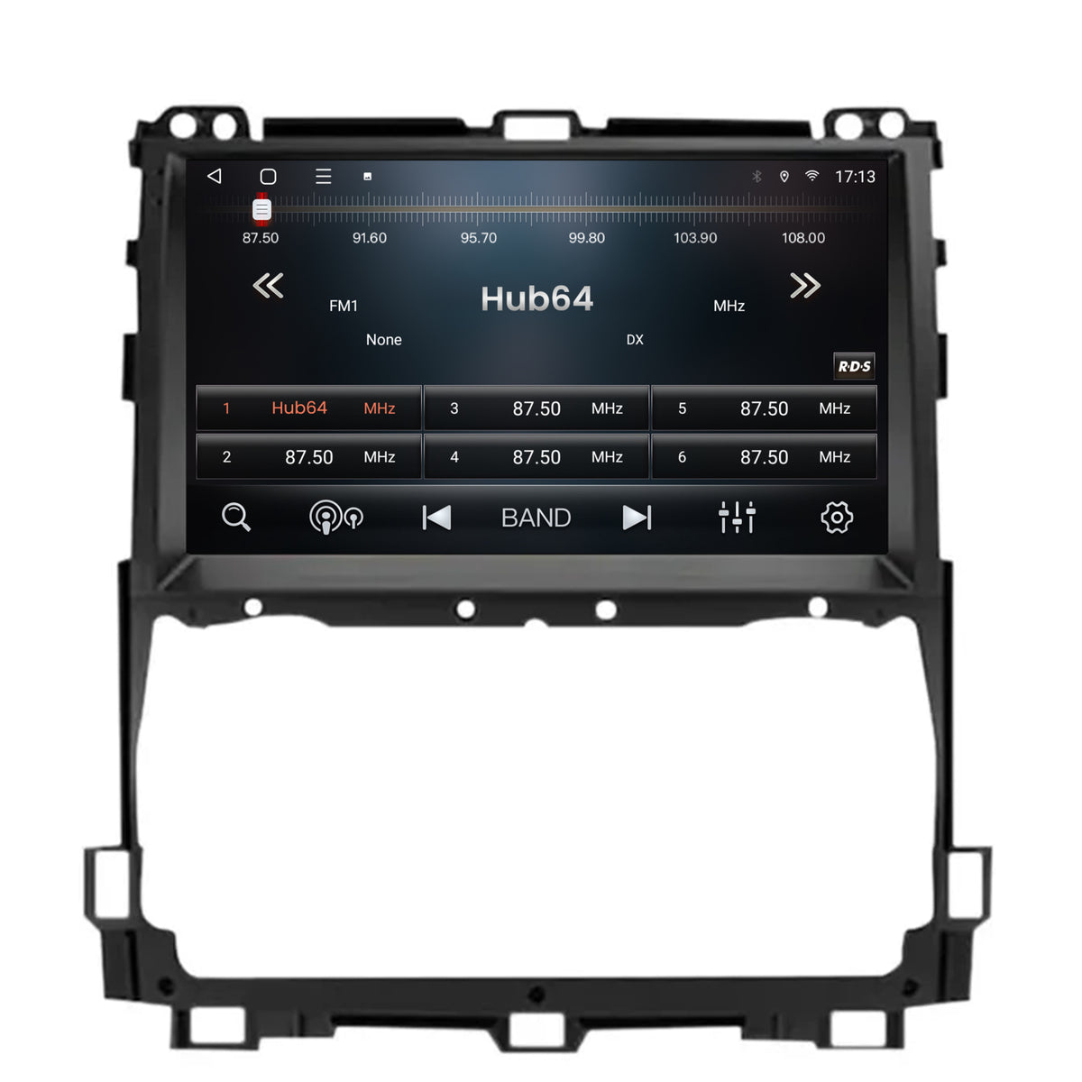 Navigatie 2K HUB64 Toyota Prado J120 (2002-2010), 8GB RAM, Android, Octacore, Slot Sim 4G, DSP, GPS, Wi-FI, Carplay, Android Auto, USB, Bluetooth, Waze, Touchscreen, 9.5 Inch