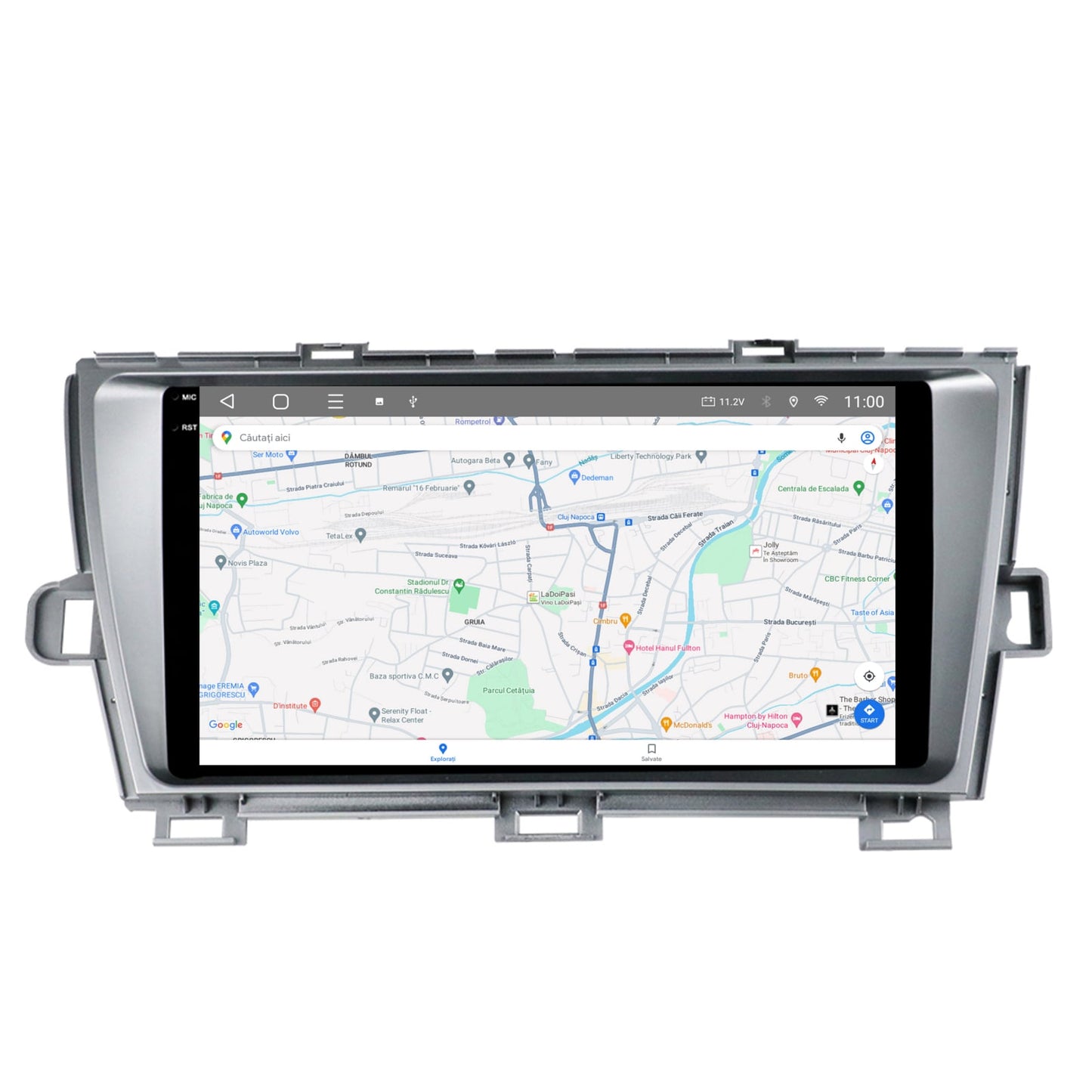 Navigatie 2K HUB64 Toyota Prius (2009-2014), 4GB RAM, Android, Octacore, Slot Sim 4G, DSP, GPS, Wi-FI, Carplay, Android Auto, USB, Bluetooth, Waze, Touchscreen, 9.5 Inch