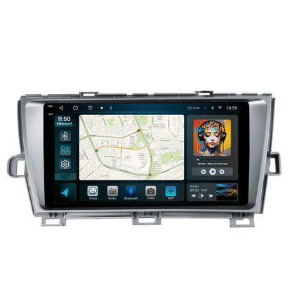 Navigatie 2K HUB64 Toyota Prius (2009-2014), 4GB RAM, Android, Octacore, Slot Sim 4G, DSP, GPS, Wi-FI, Carplay, Android Auto, USB, Bluetooth, Waze, Touchscreen, 9.5 Inch