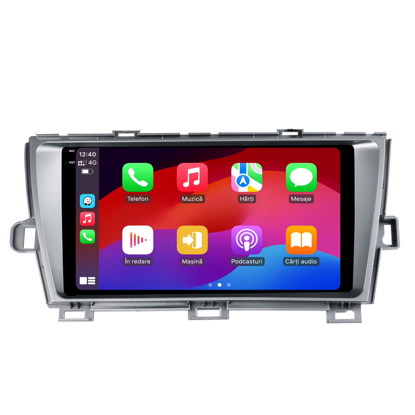 Navigatie 2K HUB64 Toyota Prius (2009-2014), 4GB RAM, Android, Octacore, Slot Sim 4G, DSP, GPS, Wi-FI, Carplay, Android Auto, USB, Bluetooth, Waze, Touchscreen, 9.5 Inch