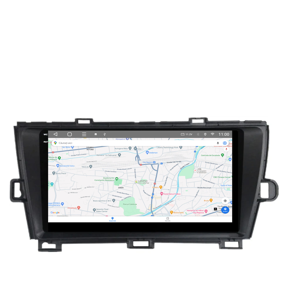Navigatie 2K HUB64 Toyota Prius (2009-2014), 4GB RAM, Android, Octacore, Slot Sim 4G, DSP, GPS, Wi-FI, Carplay, Android Auto, USB, Bluetooth, Waze, Touchscreen, 9.5 Inch
