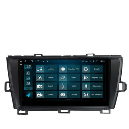 Navigatie 2K HUB64 Toyota Prius (2009-2014), 4GB RAM, Android, Octacore, Slot Sim 4G, DSP, GPS, Wi-FI, Carplay, Android Auto, USB, Bluetooth, Waze, Touchscreen, 9.5 Inch