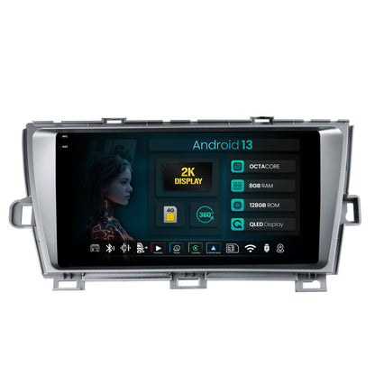 Navigatie 2K HUB64 Toyota Prius (2009-2014), 8GB RAM, Android, Octacore, Slot Sim 4G, DSP, GPS, Wi-FI, Carplay, Android Auto, USB, Bluetooth, Waze, Touchscreen, 9.5 Inch