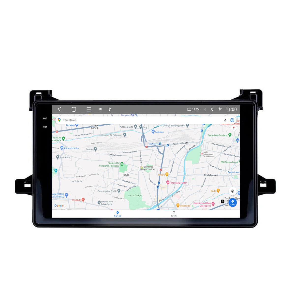 Navigatie 2K HUB64 Toyota Prius (2015+), 4GB RAM, Android, Octacore, Slot Sim 4G, DSP, GPS, Wi-FI, Carplay, Android Auto, USB, Bluetooth, Waze, Touchscreen, 9.5 Inch