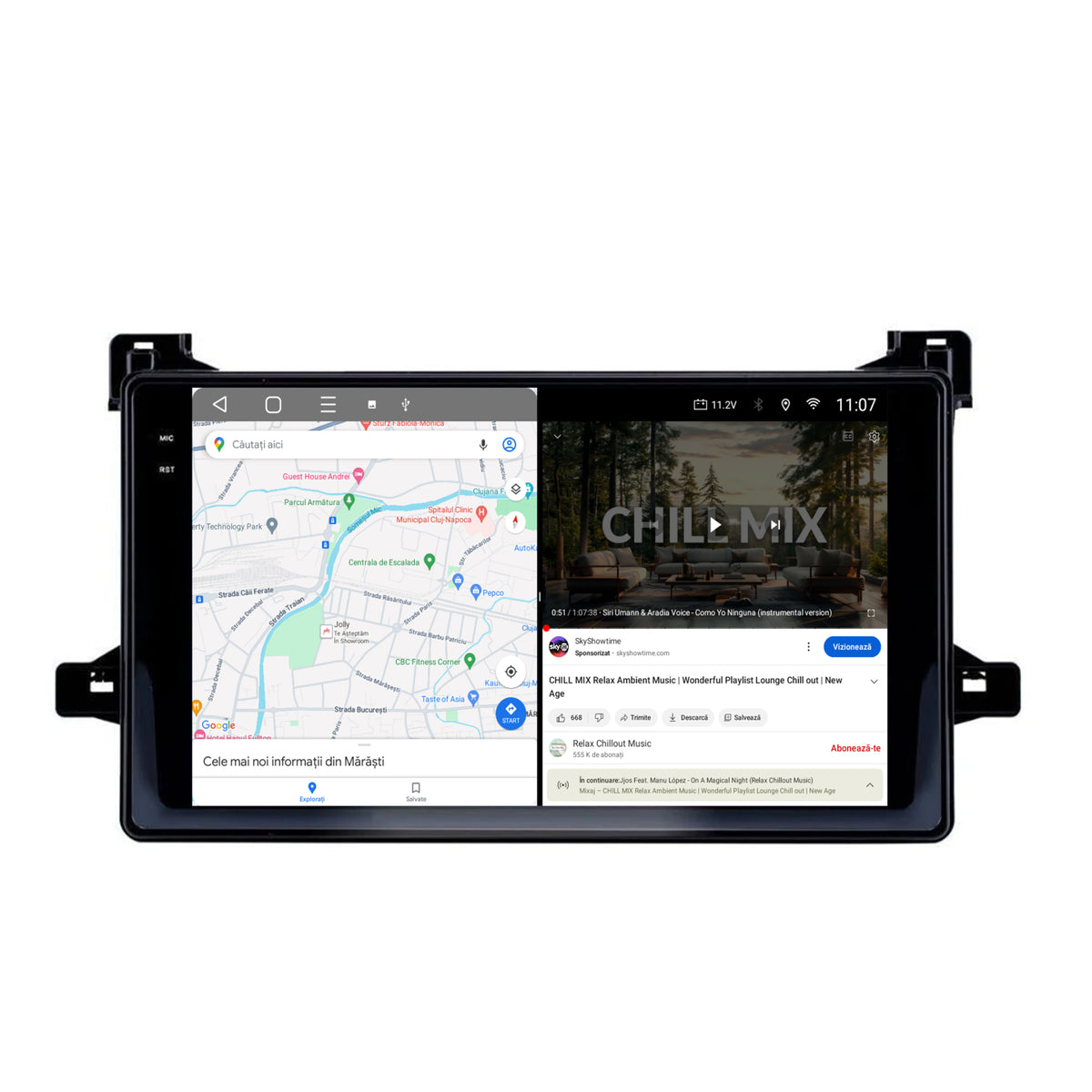 Navigatie 2K HUB64 Toyota Prius (2015+), 4GB RAM, Android, Octacore, Slot Sim 4G, DSP, GPS, Wi-FI, Carplay, Android Auto, USB, Bluetooth, Waze, Touchscreen, 9.5 Inch