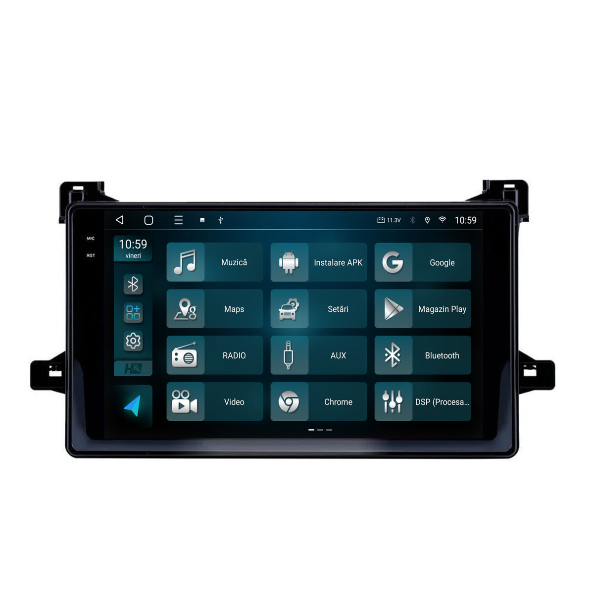 Navigatie 2K HUB64 Toyota Prius (2015+), 8GB RAM, Android, Octacore, Slot Sim 4G, DSP, GPS, Wi-FI, Carplay, Android Auto, USB, Bluetooth, Waze, Touchscreen, 9.5 Inch