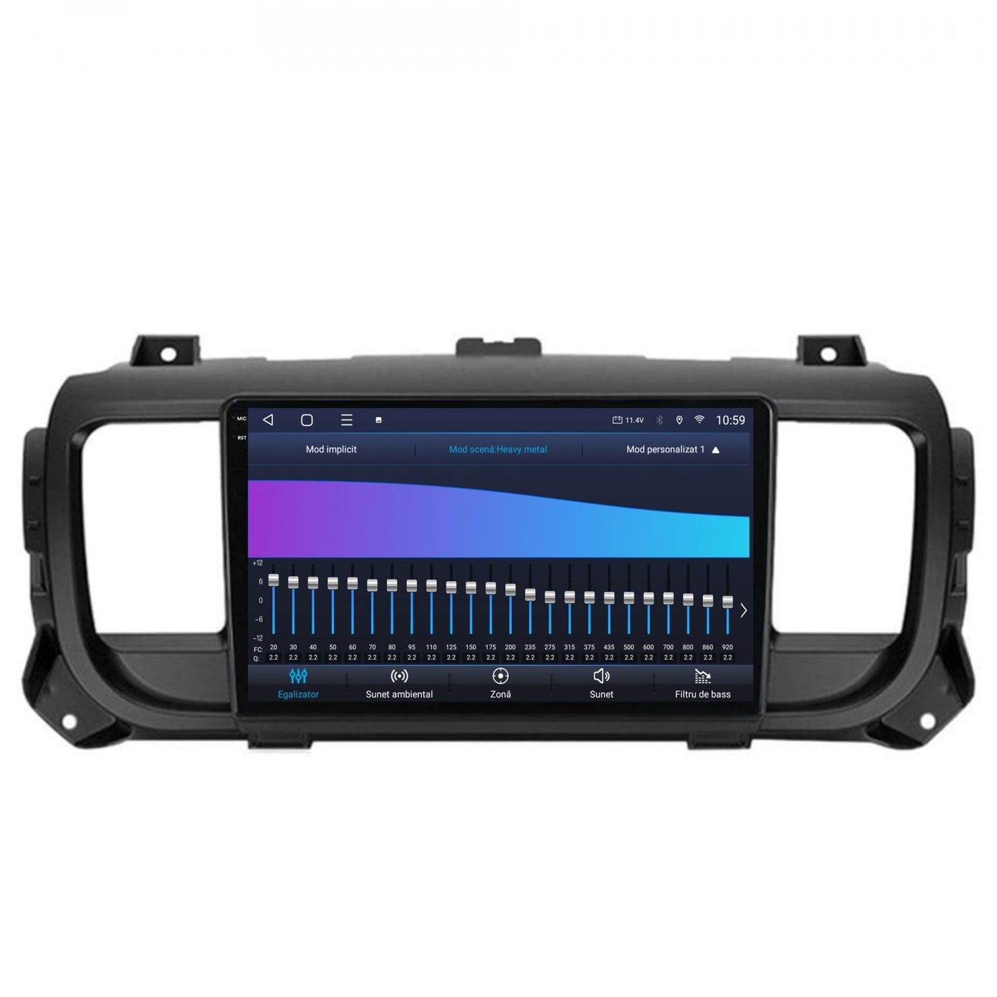 Navigatie 2K HUB64 Toyota Proace (2016+), 4GB RAM, Android, Octacore, Slot Sim 4G, DSP, GPS, Wi-FI, Carplay, Android Auto, USB, Bluetooth, Waze, Touchscreen, 9.5 Inch