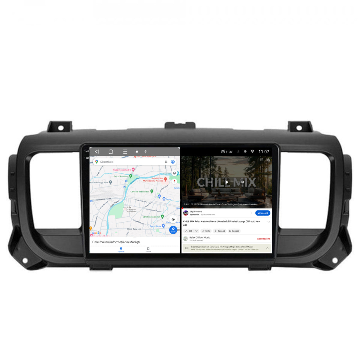 Navigatie 2K HUB64 Toyota Proace (2016+), 8GB RAM, Android, Octacore, Slot Sim 4G, DSP, GPS, Wi-FI, Carplay, Android Auto, USB, Bluetooth, Waze, Touchscreen, 9.5 Inch