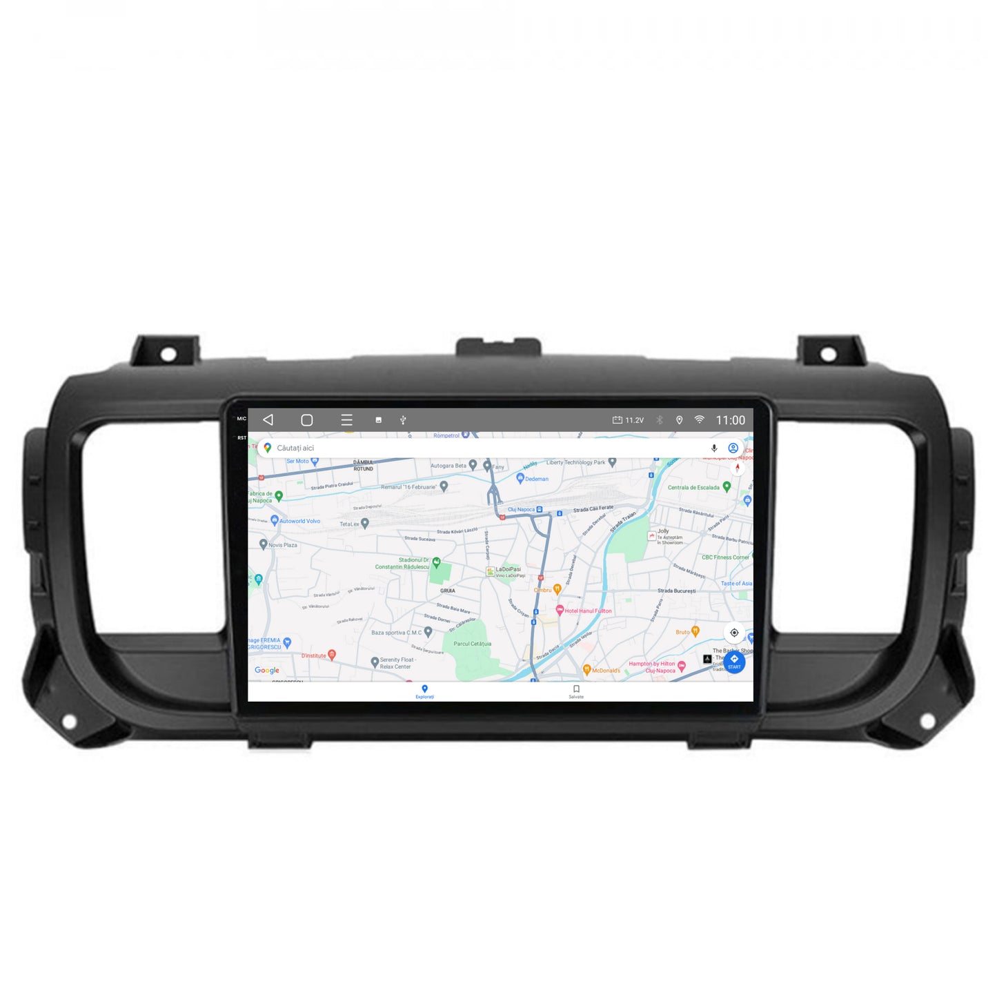 Navigatie 2K HUB64 Toyota Proace (2016+), 8GB RAM, Android, Octacore, Slot Sim 4G, DSP, GPS, Wi-FI, Carplay, Android Auto, USB, Bluetooth, Waze, Touchscreen, 9.5 Inch