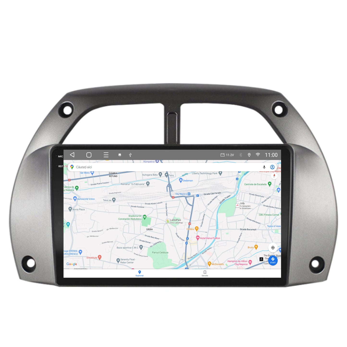 Navigatie 2K HUB64 Toyota RAV4 (2001-2006), 4GB RAM, Android, Octacore, Slot Sim 4G, DSP, GPS, Wi-FI, Carplay, Android Auto, USB, Bluetooth, Waze, Touchscreen, 9.5 Inch