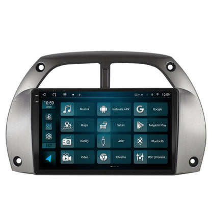 Navigatie 2K HUB64 Toyota RAV4 (2001-2006), 4GB RAM, Android, Octacore, Slot Sim 4G, DSP, GPS, Wi-FI, Carplay, Android Auto, USB, Bluetooth, Waze, Touchscreen, 9.5 Inch