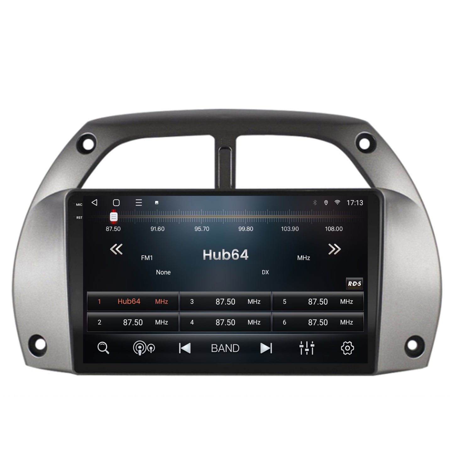 Navigatie 2K HUB64 Toyota RAV4 (2001-2006), 4GB RAM, Android, Octacore, Slot Sim 4G, DSP, GPS, Wi-FI, Carplay, Android Auto, USB, Bluetooth, Waze, Touchscreen, 9.5 Inch