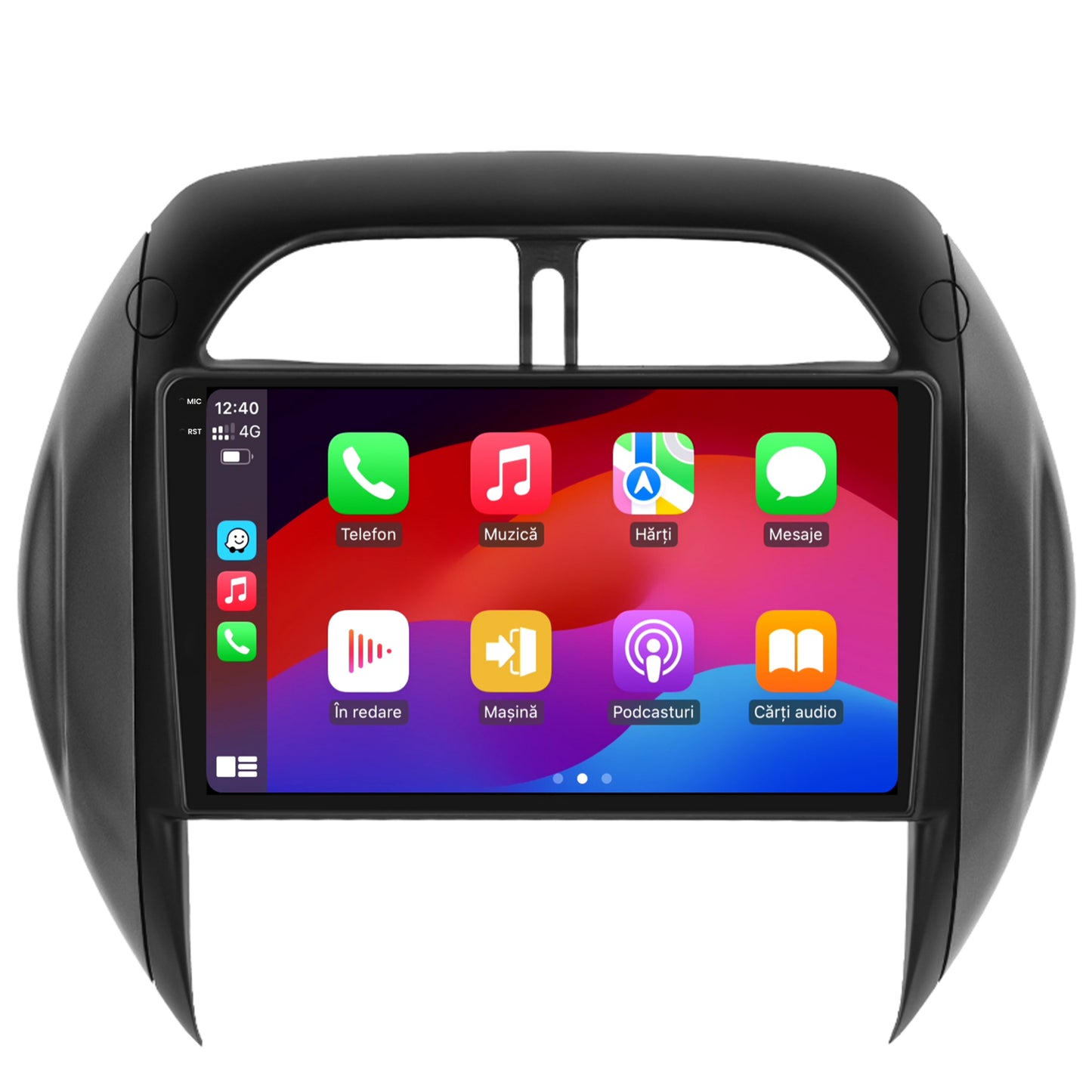 Navigatie 2K HUB64 Toyota RAV4 (2001-2006), 4GB RAM, Android, Octacore, Slot Sim 4G, DSP, GPS, Wi-FI, Carplay, Android Auto, USB, Bluetooth, Waze, Touchscreen, 9.5 Inch