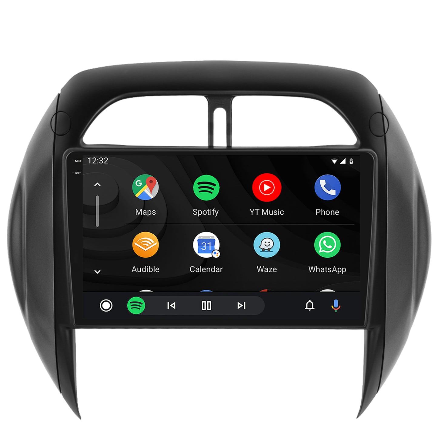 Navigatie 2K HUB64 Toyota RAV4 (2001-2006), 4GB RAM, Android, Octacore, Slot Sim 4G, DSP, GPS, Wi-FI, Carplay, Android Auto, USB, Bluetooth, Waze, Touchscreen, 9.5 Inch