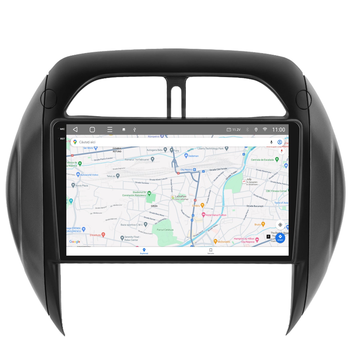 Navigatie 2K HUB64 Toyota RAV4 (2001-2006), 8GB RAM, Android, Octacore, Slot Sim 4G, DSP, GPS, Wi-FI, Carplay, Android Auto, USB, Bluetooth, Waze, Touchscreen, 9.5 Inch