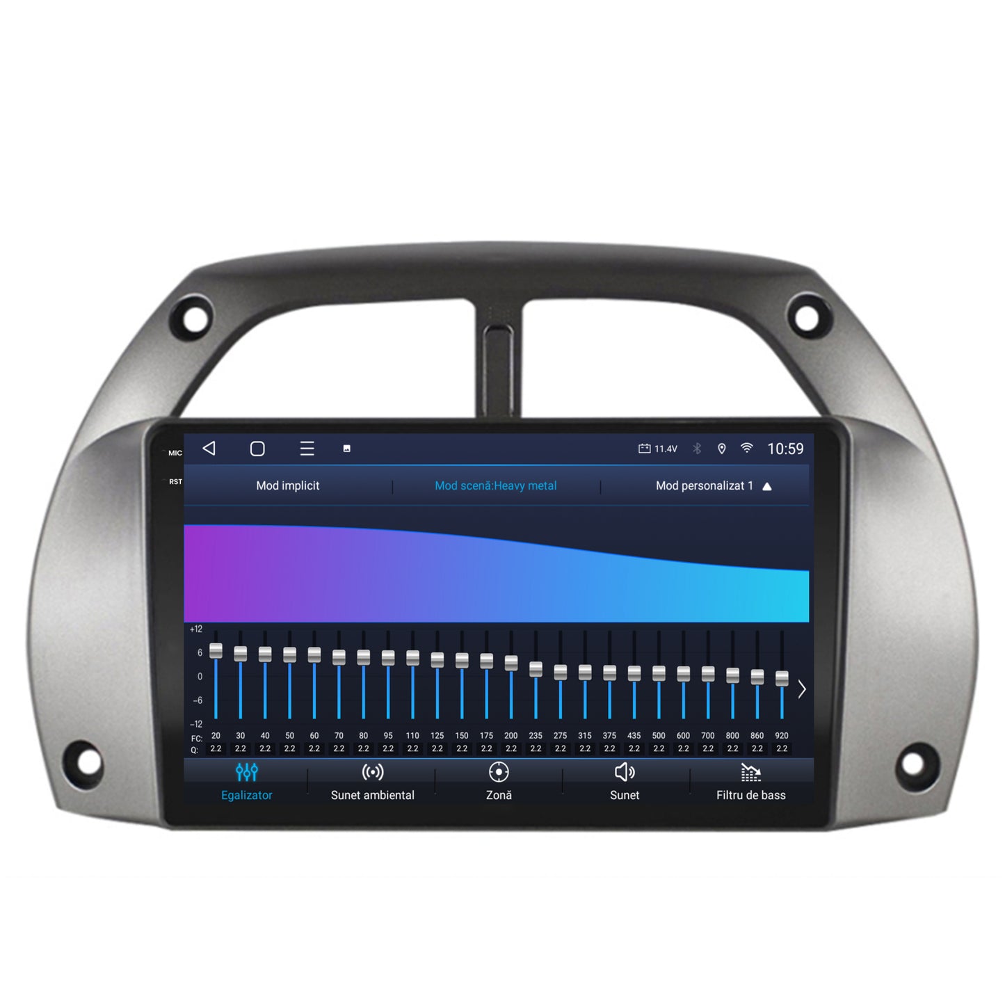 Navigatie 2K HUB64 Toyota RAV4 (2001-2006), 8GB RAM, Android, Octacore, Slot Sim 4G, DSP, GPS, Wi-FI, Carplay, Android Auto, USB, Bluetooth, Waze, Touchscreen, 9.5 Inch