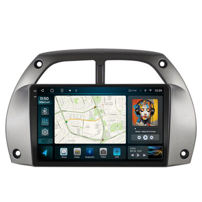 Navigatie 2K HUB64 Toyota RAV4 (2001-2006), 8GB RAM, Android, Octacore, Slot Sim 4G, DSP, GPS, Wi-FI, Carplay, Android Auto, USB, Bluetooth, Waze, Touchscreen, 9.5 Inch