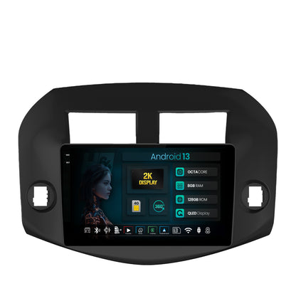 Navigatie 2K HUB64 Toyota RAV4 (2005-2013), 8GB RAM, Android, Octacore, Slot Sim 4G, DSP, GPS, Wi-FI, Carplay, Android Auto, USB, Bluetooth, Waze, Touchscreen, 10.36 Inch