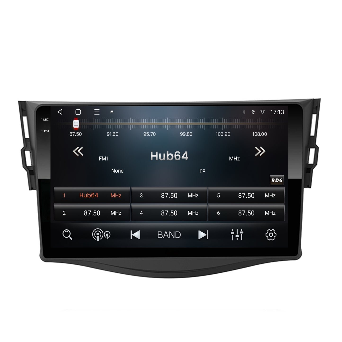 Navigatie 2K HUB64 Toyota RAV4 (2006-2013), 4GB RAM, Android, Octacore, Slot Sim 4G, DSP, GPS, Wi-FI, Carplay, Android Auto, USB, Bluetooth, Waze, Touchscreen, 9.5 Inch