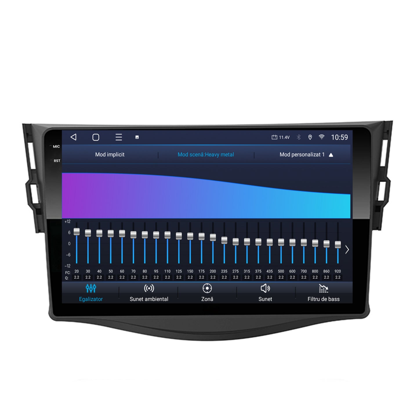 Navigatie 2K HUB64 Toyota RAV4 (2006-2013), 4GB RAM, Android, Octacore, Slot Sim 4G, DSP, GPS, Wi-FI, Carplay, Android Auto, USB, Bluetooth, Waze, Touchscreen, 9.5 Inch