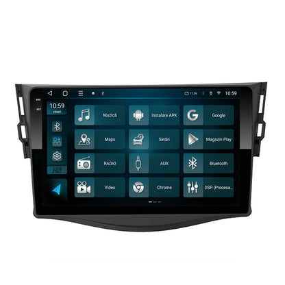 Navigatie 2K HUB64 Toyota RAV4 (2006-2013), 8GB RAM, Android, Octacore, Slot Sim 4G, DSP, GPS, Wi-FI, Carplay, Android Auto, USB, Bluetooth, Waze, Touchscreen, 9.5 Inch