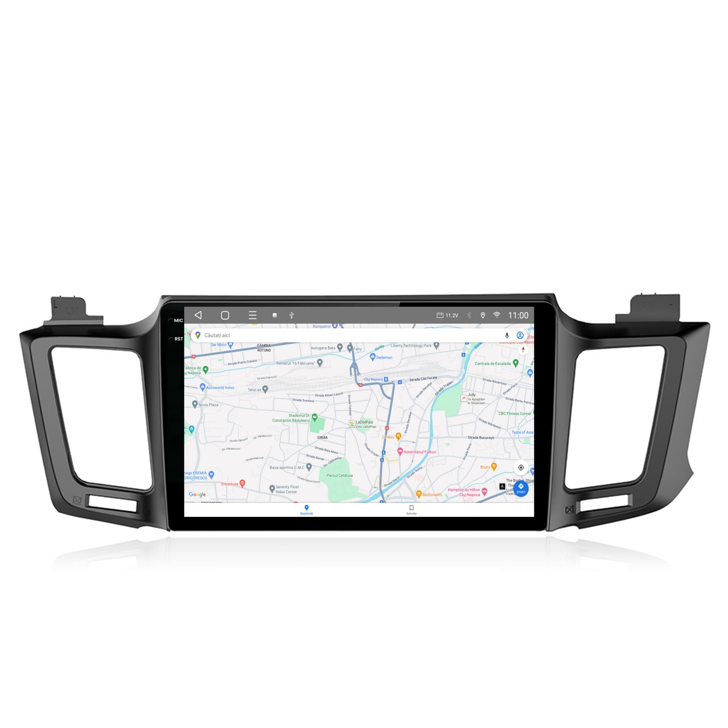 Navigatie 2K HUB64 Toyota RAV4 (2013-2018), 4GB RAM, Android, Octacore, Slot Sim 4G, DSP, GPS, Wi-FI, Carplay, Android Auto, USB, Bluetooth, Waze, Touchscreen, 10.36 Inch