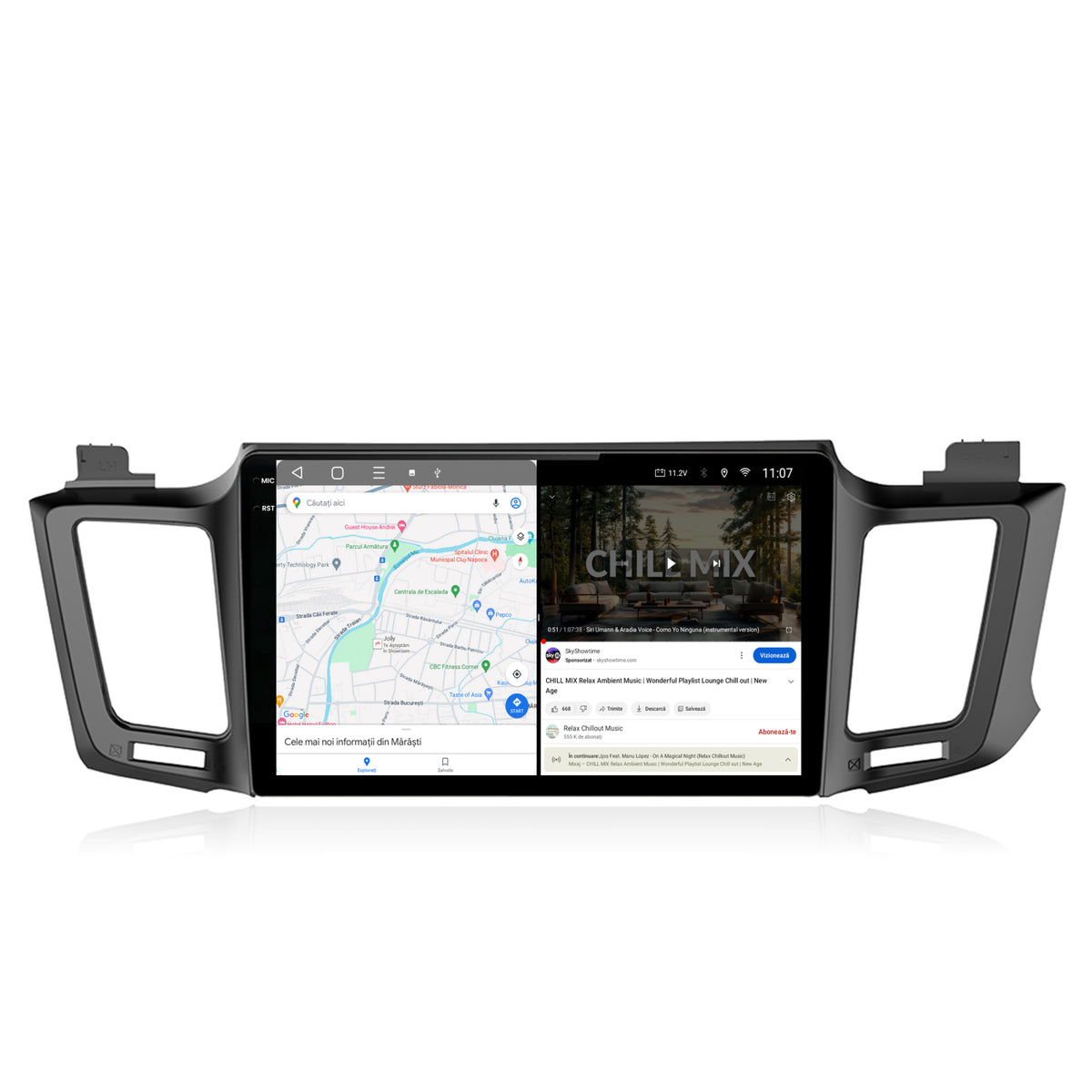 Navigatie 2K HUB64 Toyota RAV4 (2013-2018), 8GB RAM, Android, Octacore, Slot Sim 4G, DSP, GPS, Wi-FI, Carplay, Android Auto, USB, Bluetooth, Waze, Touchscreen, 10.36 Inch