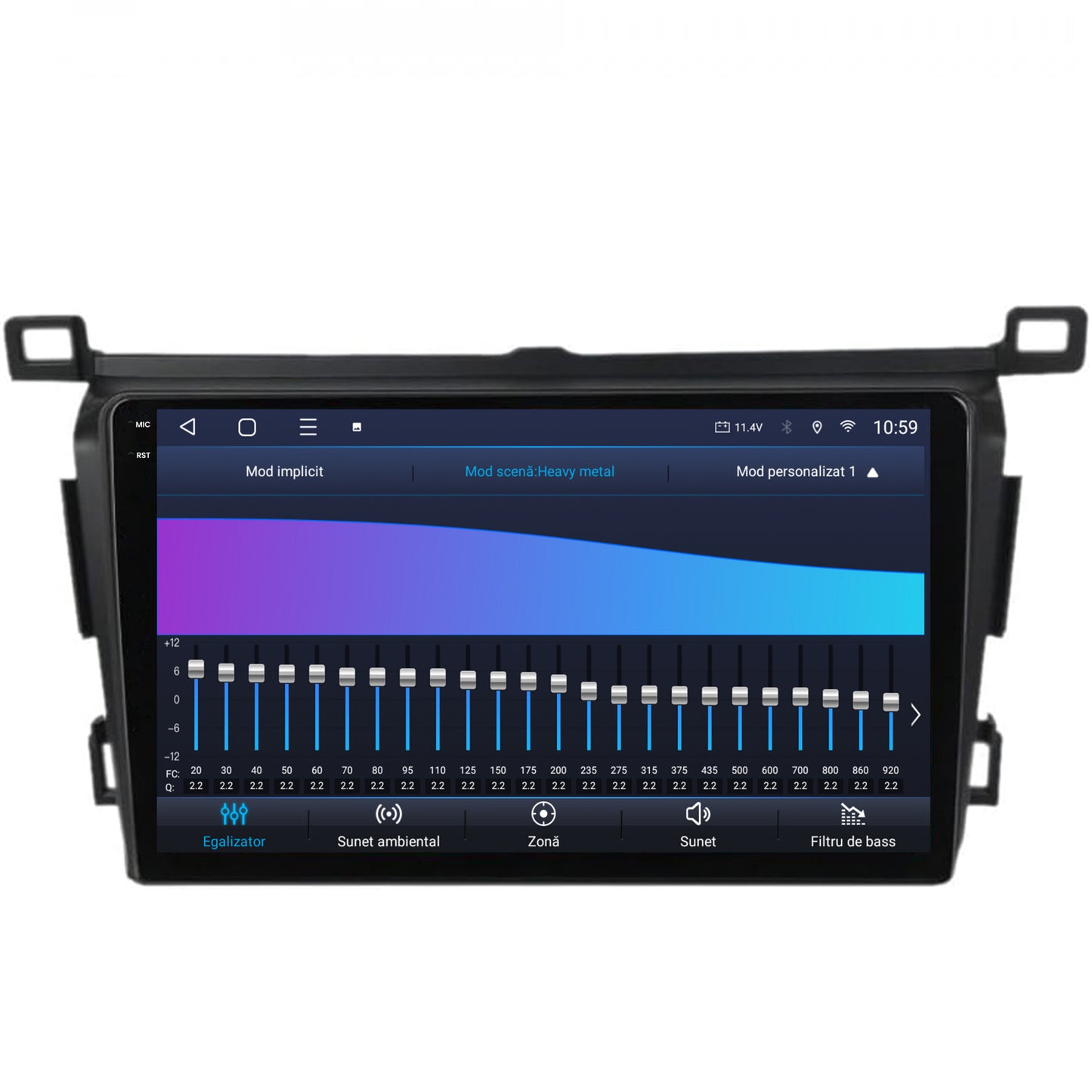 Navigatie 2K HUB64 Toyota RAV4 (2013-2018), 8GB RAM, Android, Octacore, Slot Sim 4G, DSP, GPS, Wi-FI, Carplay, Android Auto, USB, Bluetooth, Waze, Touchscreen, 9.5 Inch