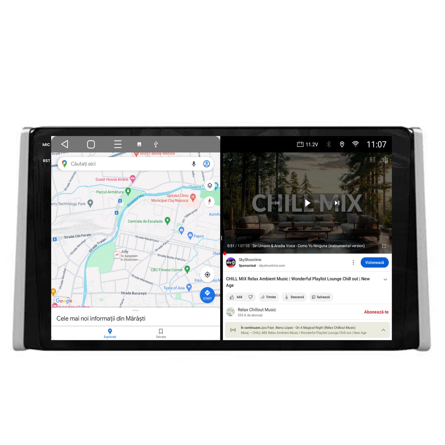 Navigatie 2K HUB64 Toyota RAV4 (2018+), 4GB RAM, Android, Octacore, Slot Sim 4G, DSP, GPS, Wi-FI, Carplay, Android Auto, USB, Bluetooth, Waze, Touchscreen, 9.5 Inch