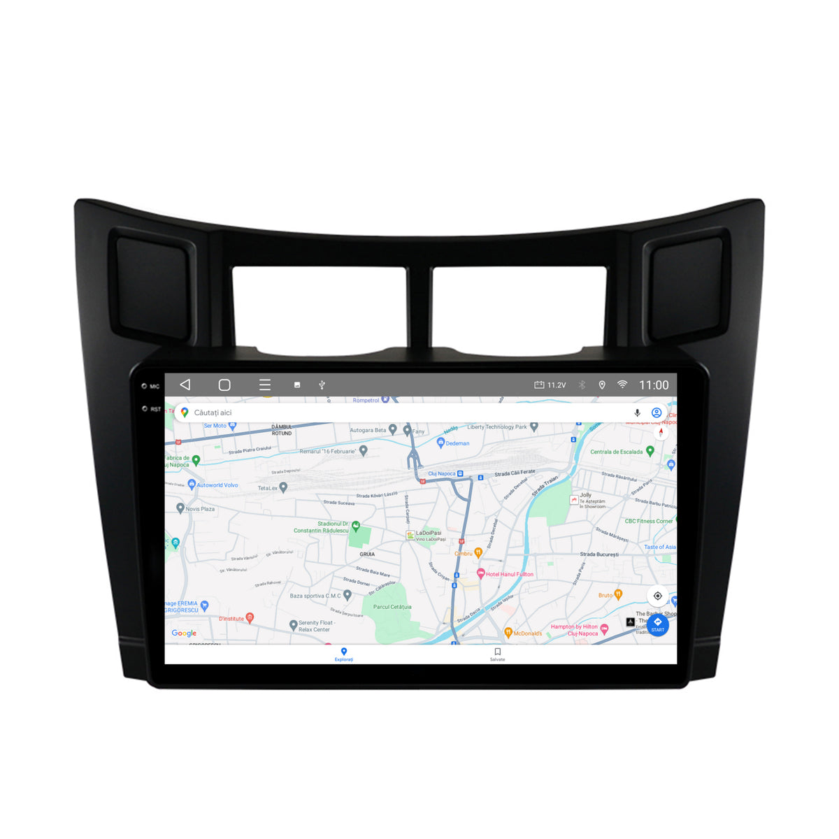 Navigatie 2K HUB64 Toyota Yaris (2005-2012), 4GB RAM, Android, Octacore, Slot Sim 4G, DSP, GPS, Wi-FI, Carplay, Android Auto, USB, Bluetooth, Waze, Touchscreen, 9.5 Inch